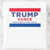 Sticker Rectangulaire Trump Vance (Sac)