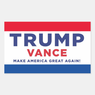Sticker Rectangulaire Trump Vance