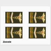 Sticker Rectangulaire TrumpCare : un Casquette (Feuille)