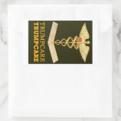 Sticker Rectangulaire TrumpCare : un Casquette (Sac)