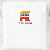 Sticker Rectangulaire Trumplican - nous Overcomb (Sac)