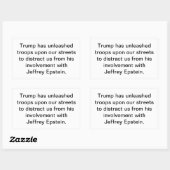 Sticker Rectangulaire Trump's Epstein Distraction Hankamer Artjunkhaus (Feuille)