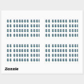 Sticker Rectangulaire Tshirt Fleurs Pressées, Fleurs sauvages Boho (Feuille)