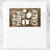 Sticker Rectangulaire tu me moques fou bokeh (Sac)