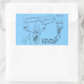 Sticker rectangulaire Tuba Bullies (Sac)