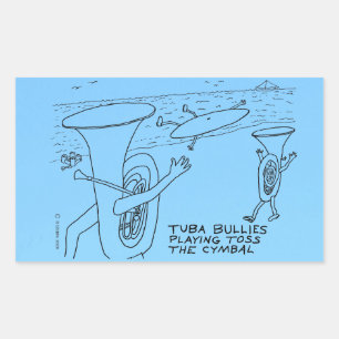 Sticker rectangulaire Tuba Bullies