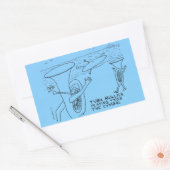 Sticker rectangulaire Tuba Bullies (Enveloppe)