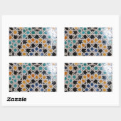 Sticker Rectangulaire Tuile murale Alhambra #9 (Feuille)
