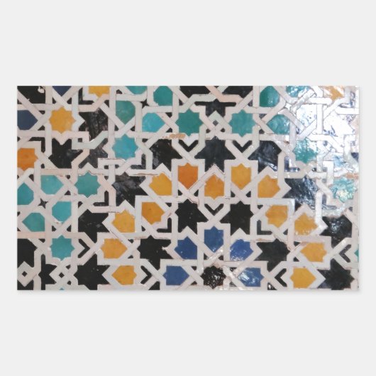 Sticker Rectangulaire Tuile murale Alhambra #9 (Devant)