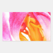 Sticker Rectangulaire tulipe rose (Devant)