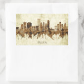 Sticker Rectangulaire Tulsa Oklahoma (Sac)