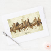 Sticker Rectangulaire Tulsa Oklahoma (Enveloppe)