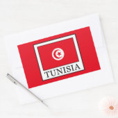 Sticker Rectangulaire Tunisie (Enveloppe)