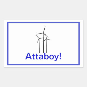 Sticker Rectangulaire Turbine éolienne Atta Boy