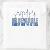 Sticker Rectangulaire Turbines éoliennes (Sac)