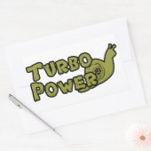 Sticker Rectangulaire Turbo Power (Enveloppe)