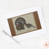 Sticker Rectangulaire Turkeys Standard Bronze Portrait (Enveloppe)