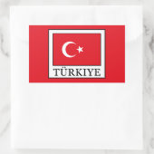 Sticker Rectangulaire Türkiye (Sac)