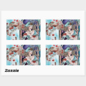 STICKER RECTANGULAIRE TURQUE FAIRY TAIL (Feuille)