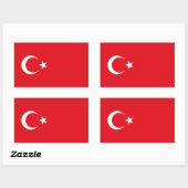 STICKER RECTANGULAIRE TURQUIE (Feuille)