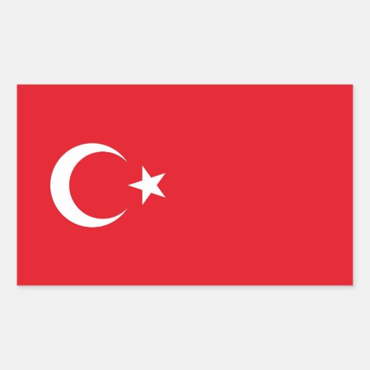 STICKER RECTANGULAIRE TURQUIE (Devant)