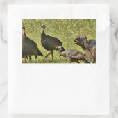 Sticker Rectangulaire Turquie sauvage, couleurs du Camouflage (Sac)