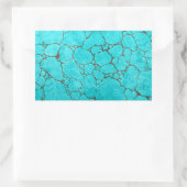 Sticker Rectangulaire turquoise (Sac)