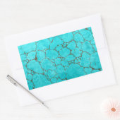 Sticker Rectangulaire turquoise (Enveloppe)