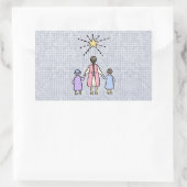 Sticker Rectangulaire Twinkle Little Star Vintage Nursery Rhyme (Sac)