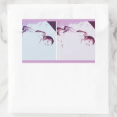 Sticker Rectangulaire Twins Baby Faire-part (Sac)