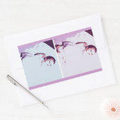 Sticker Rectangulaire Twins Baby Faire-part (Enveloppe)