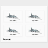 Sticker Rectangulaire Typhon de l'Eurofighter no 3 Sqn (Feuille)