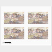 Sticker Rectangulaire Typographie d'aventure IV (Feuille)