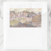 Sticker Rectangulaire Typographie d'aventure IV (Sac)