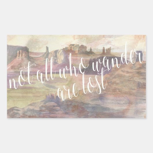 Sticker Rectangulaire Typographie d'aventure IV (Devant)