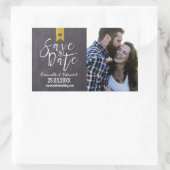 Sticker Rectangulaire Typographie de tableau moderne Photo Enregistrer l (Sac)