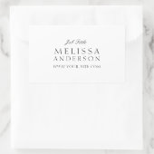 Sticker Rectangulaire Typographie professionnelle (Sac)