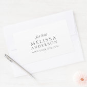 Sticker Rectangulaire Typographie professionnelle (Enveloppe)