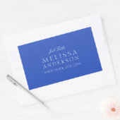Sticker Rectangulaire Typographie professionnelle Cerulean Blue (Enveloppe)