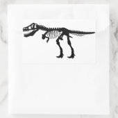 Sticker Rectangulaire Tyrannosaurs Rex Dinosaur Skeleton (Sac)