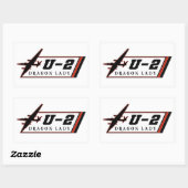 Sticker Rectangulaire U2 Dragon Lady avion espion (Feuille)