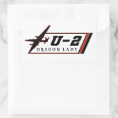 Sticker Rectangulaire U2 Dragon Lady avion espion (Sac)