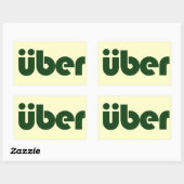 Sticker Rectangulaire uber (Feuille)
