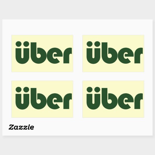 Sticker Rectangulaire uber (Feuille)