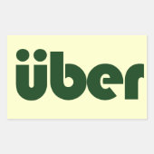 Sticker Rectangulaire uber (Devant)