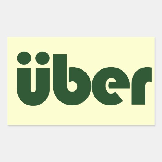 Sticker Rectangulaire uber (Devant)