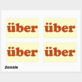 Sticker Rectangulaire Uber (Feuille)