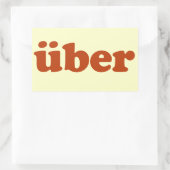 Sticker Rectangulaire Uber (Sac)
