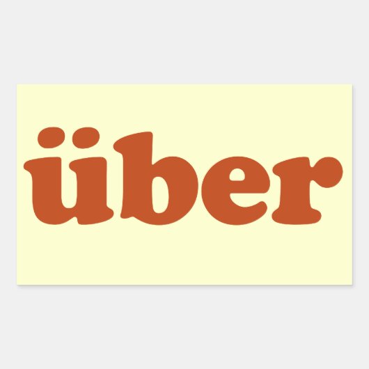 Sticker Rectangulaire Uber (Devant)