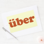 Sticker Rectangulaire Uber (Enveloppe)
